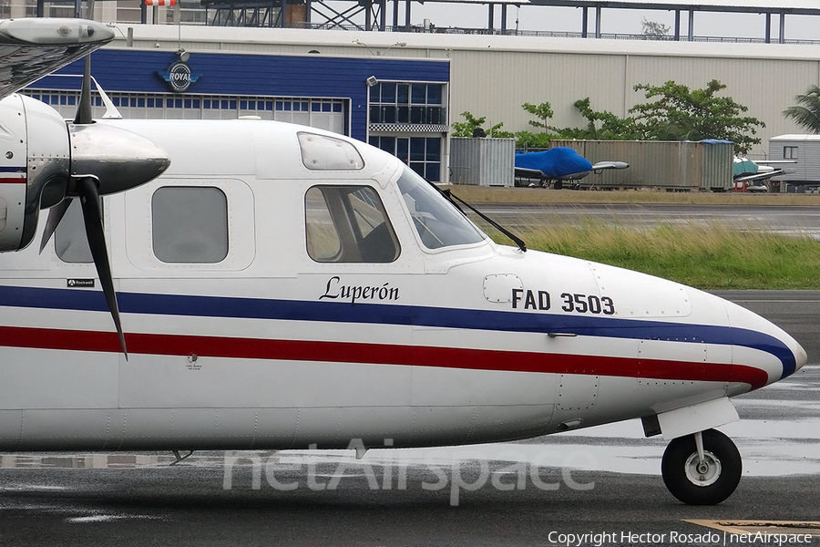 Dominican Republic Air Force (Fuerza Aerea Dominicana) Rockwell 690B Turbo Commander (3503) | Photo 113649