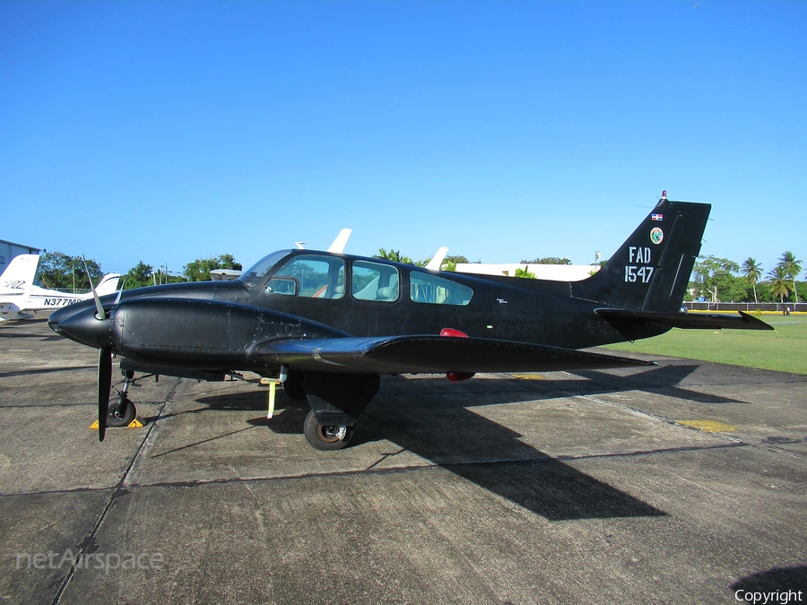 Dominican Republic Air Force (Fuerza Aerea Dominicana) Beech Baron 95-B55 (T-42A) (1547) | Photo 220143