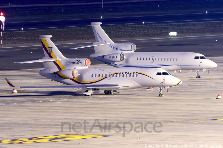 Ecuadorian Air Force (Fuerza Aérea Ecuatoriana) Dassault Falcon 7X (FAE-052) | Photo 434816