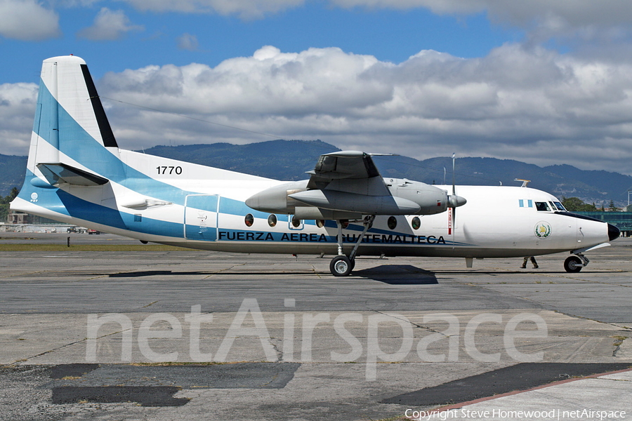 Guatemalan Air Force (Fuerza Aerea Guatemalteca) Fokker F27-400 Friendship (1770) | Photo 51601