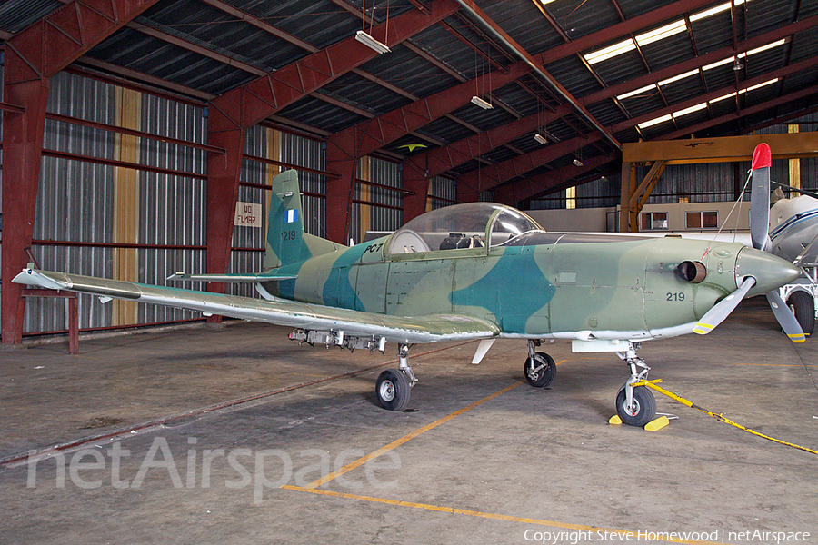 Guatemalan Air Force (Fuerza Aerea Guatemalteca) Pilatus PC-7 (219) | Photo 51600