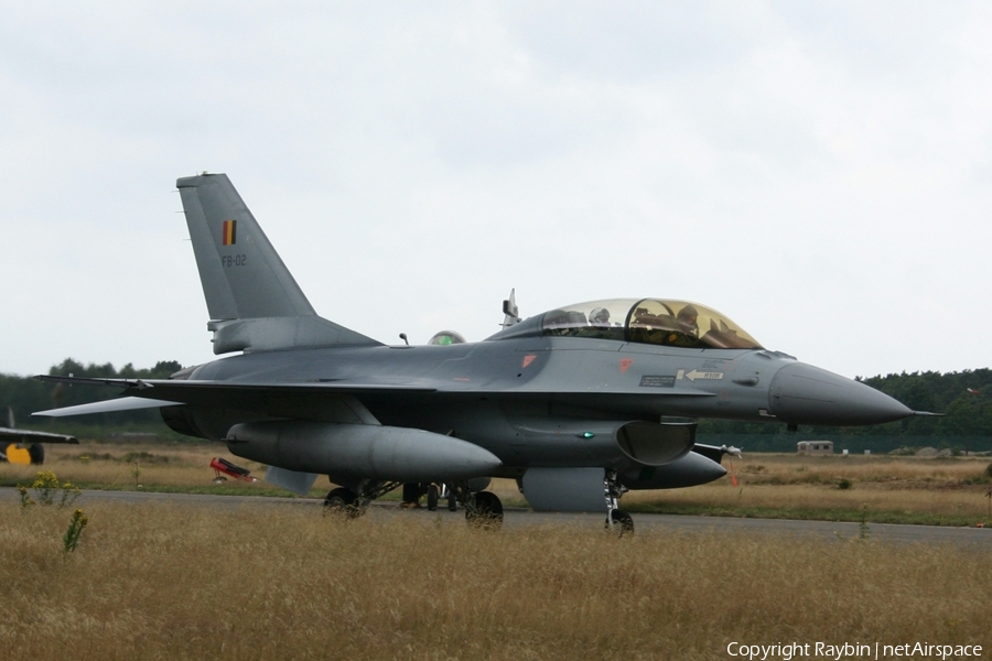 Belgian Air Force General Dynamics F-16BM Fighting Falcon (FB-02) | Photo 553145