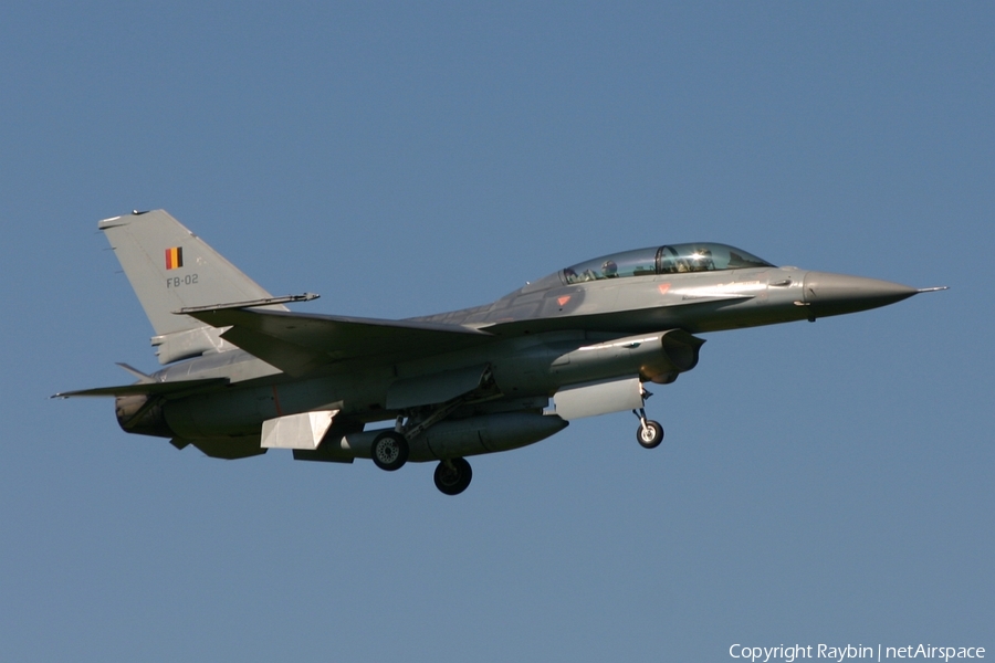 Belgian Air Force General Dynamics F-16BM Fighting Falcon (FB-02) | Photo 554309