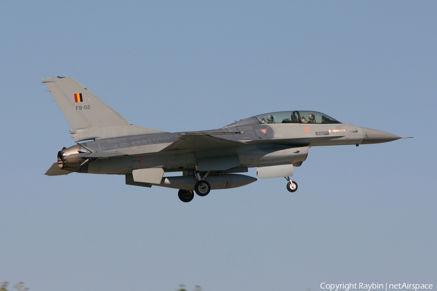 Belgian Air Force General Dynamics F-16BM Fighting Falcon (FB-02) | Photo 554311