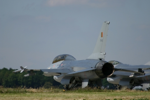 Belgian Air Force General Dynamics F-16BM Fighting Falcon (FB-12) at  Florennes AFB, Belgium
