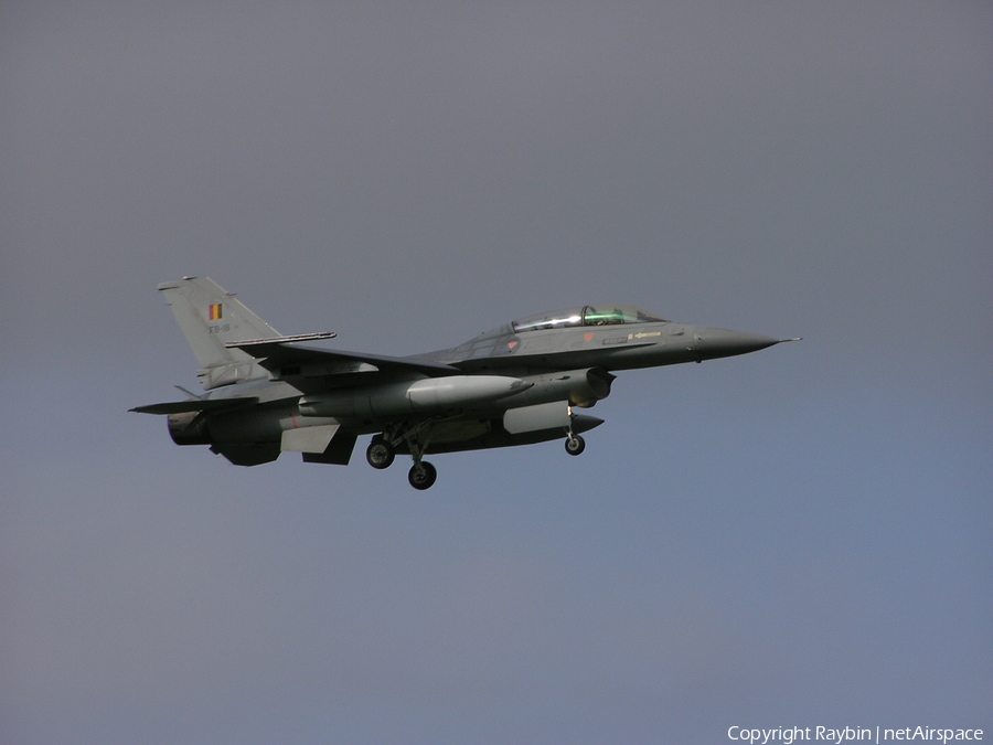 Belgian Air Force General Dynamics F-16BM Fighting Falcon (FB-18) | Photo 546056