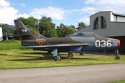 Belgian Air Force Republic F-84F Thunderstreak (FU-36) at  Krakow Rakowice-Czyzyny (closed) Polish Aviation Museum (open), Poland