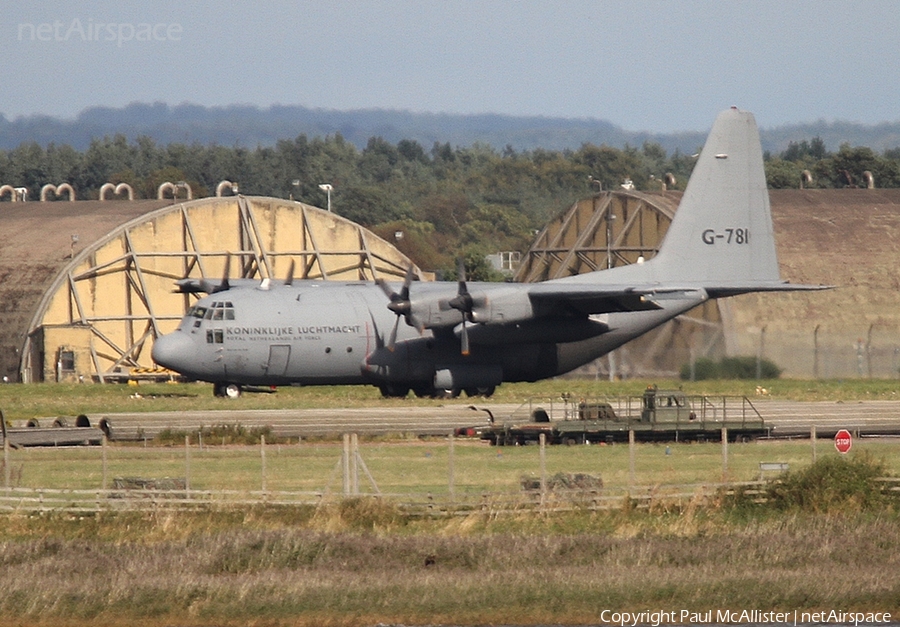 Royal Netherlands Air Force Lockheed C-130H Hercules (G-781) | Photo 11219