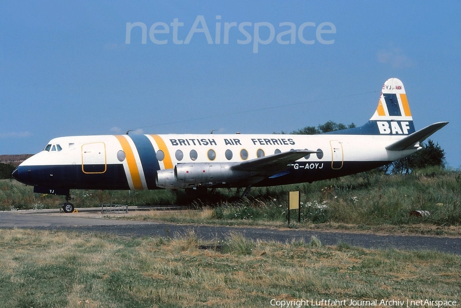 British Air Ferries - BAF Vickers Viscount 806 (G-AOYJ) | Photo 399365