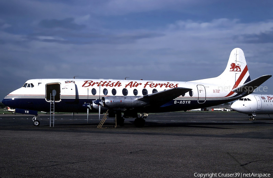 British Air Ferries - BAF Vickers Viscount 806 (G-AOYR) | Photo 567008