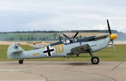 Historic Flying Ltd Hispano Aviacion HA-1112-M1L (G-AWHK) at  Duxford, United Kingdom