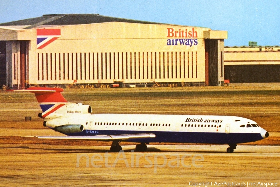 British Airways Hawker Siddeley HS.121 Trident 3B (G-AWZC) | Photo 68224