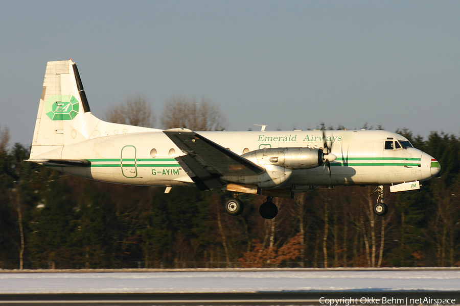 Emerald Airways Hawker Siddeley HS.748-270 Series 2A (G-AYIM) | Photo 30993