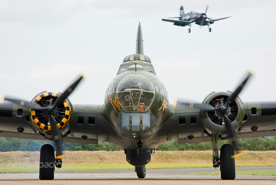 (Private) Boeing B-17G Flying Fortress (G-BEDF) at  Duxford, United Kingdom