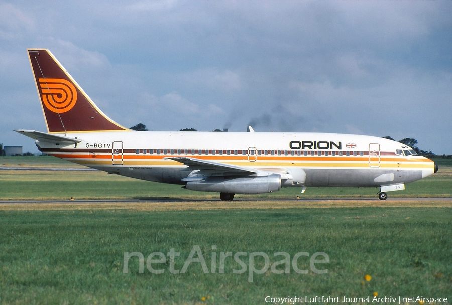 Orion Airways Boeing 737-2T5(Adv) (G-BGTV) | Photo 401439