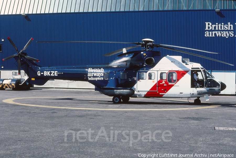 British Airways Helicopters Aerospatiale AS332L1 Super Puma (G-BKZE) | Photo 400019