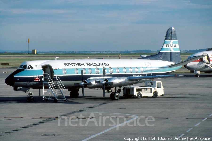 British Midland Airways - BMA Vickers Viscount 813 (G-BMAT) | Photo 399369