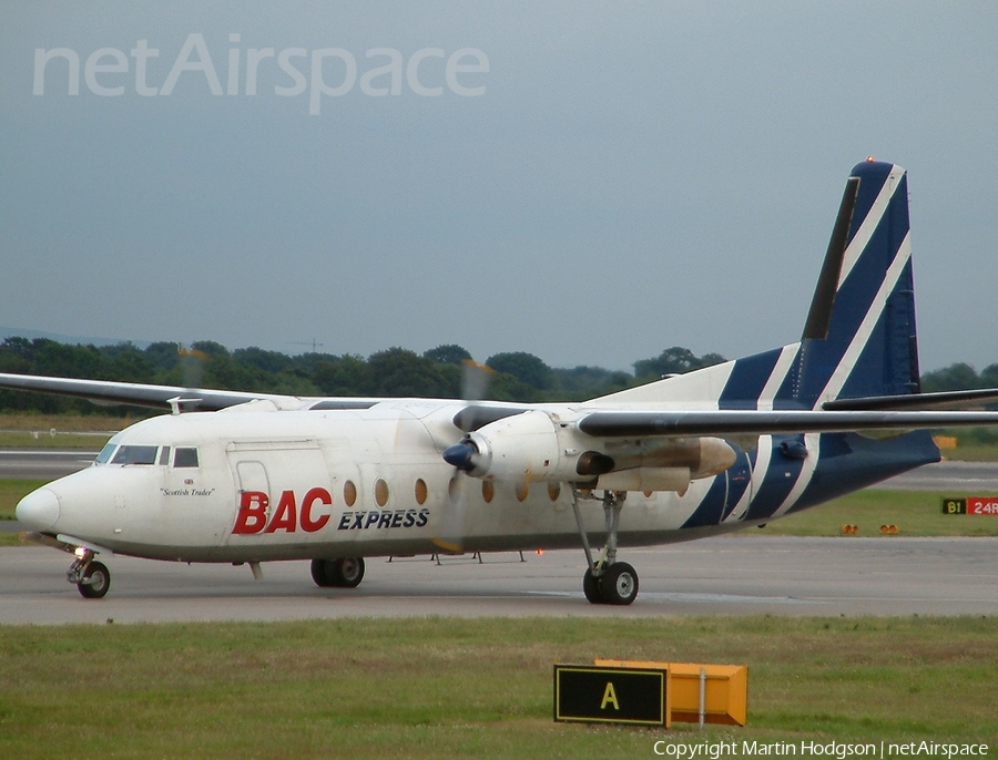 BAC Express Airlines Fokker F27-500F Friendship (G-BMXD) | Photo 6532