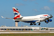 British Airways Boeing 747-436 (G-BNLJ) at  Miami - International, United States