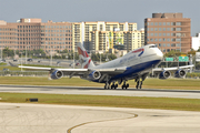 British Airways Boeing 747-436 (G-BNLV) at  Miami - International, United States