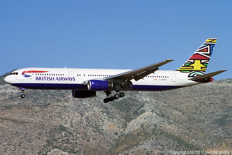British Airways Boeing 767-336(ER) (G-BNWD) | Photo 516057