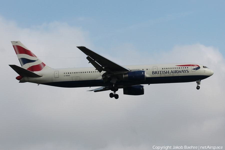 British Airways Boeing 767-336(ER) (G-BNWD) | Photo 141334