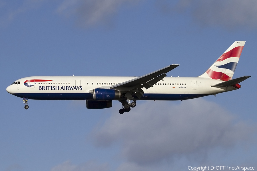 British Airways Boeing 767-336(ER) (G-BNWN) | Photo 400783