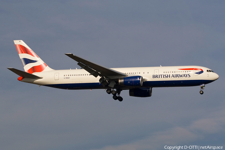 British Airways Boeing 767-336(ER) (G-BNWV) | Photo 271777