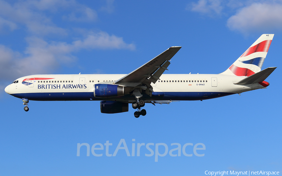 British Airways Boeing 767-336(ER) (G-BNWZ) | Photo 285108