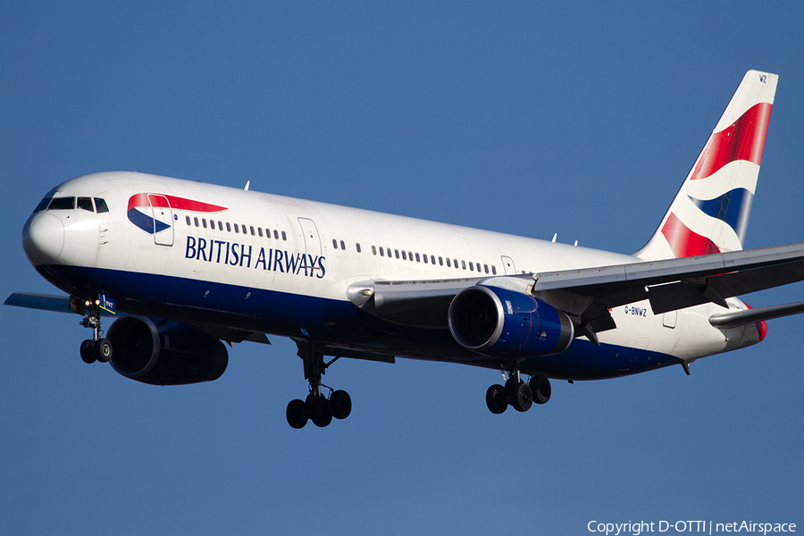 British Airways Boeing 767-336(ER) (G-BNWZ) | Photo 400211