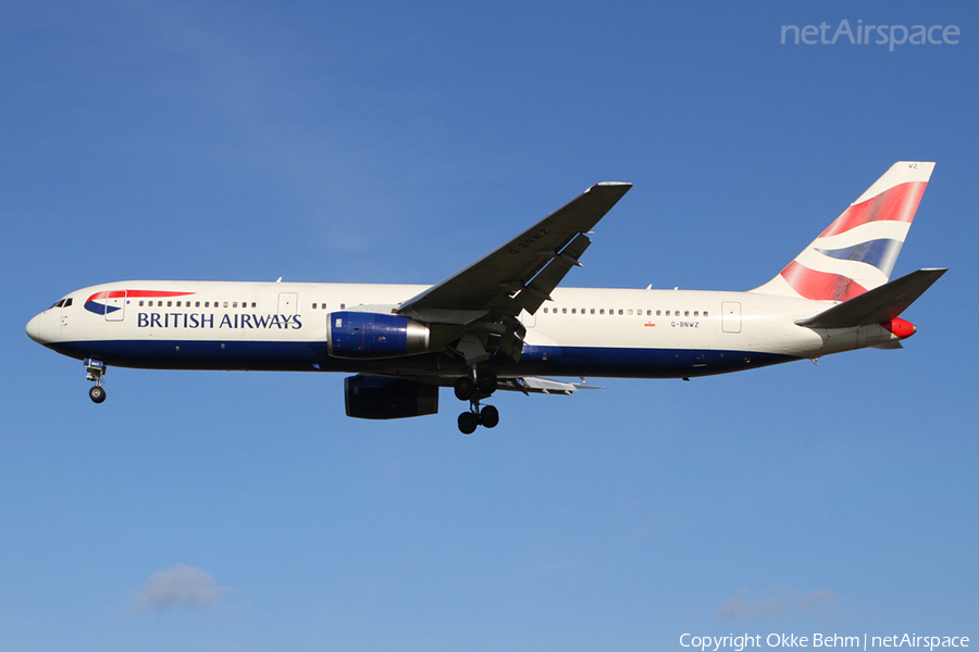 British Airways Boeing 767-336(ER) (G-BNWZ) | Photo 41526