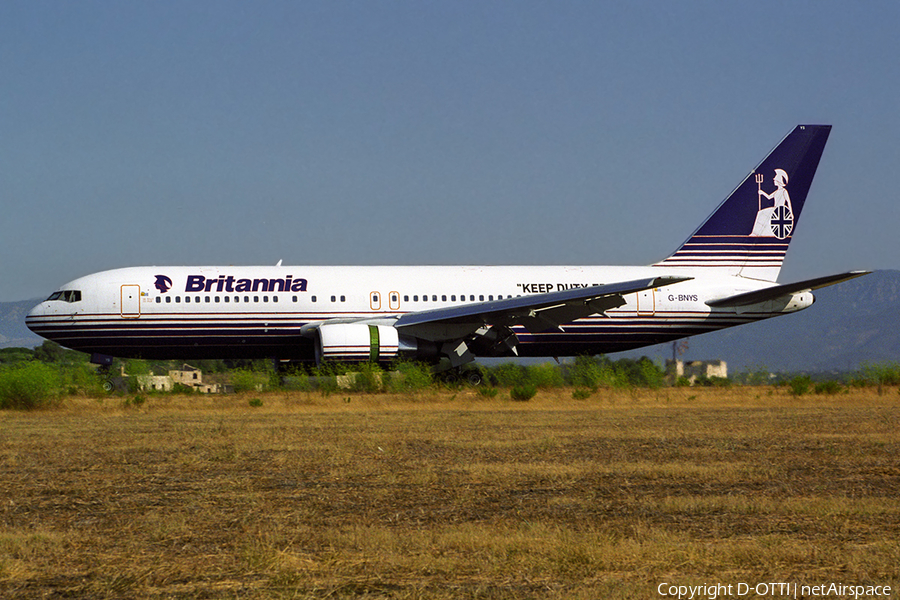 Britannia Airways Boeing 767-204(ER) (G-BNYS) | Photo 355461