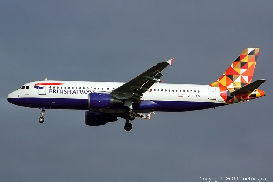 British Airways Airbus A320-211 (G-BUSG) | Photo 288232