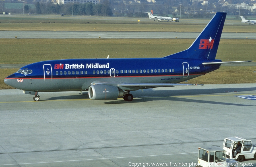 British Midland Airways - BMA Boeing 737-59D (G-BVKB) | Photo 438373