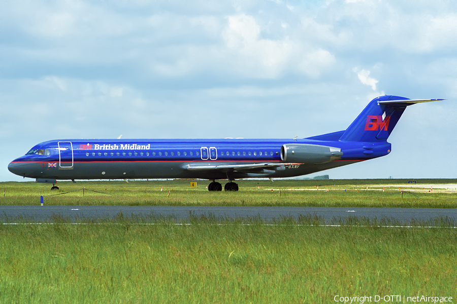 British Midland Airways - BMA Fokker 100 (G-BXWF) | Photo 404240