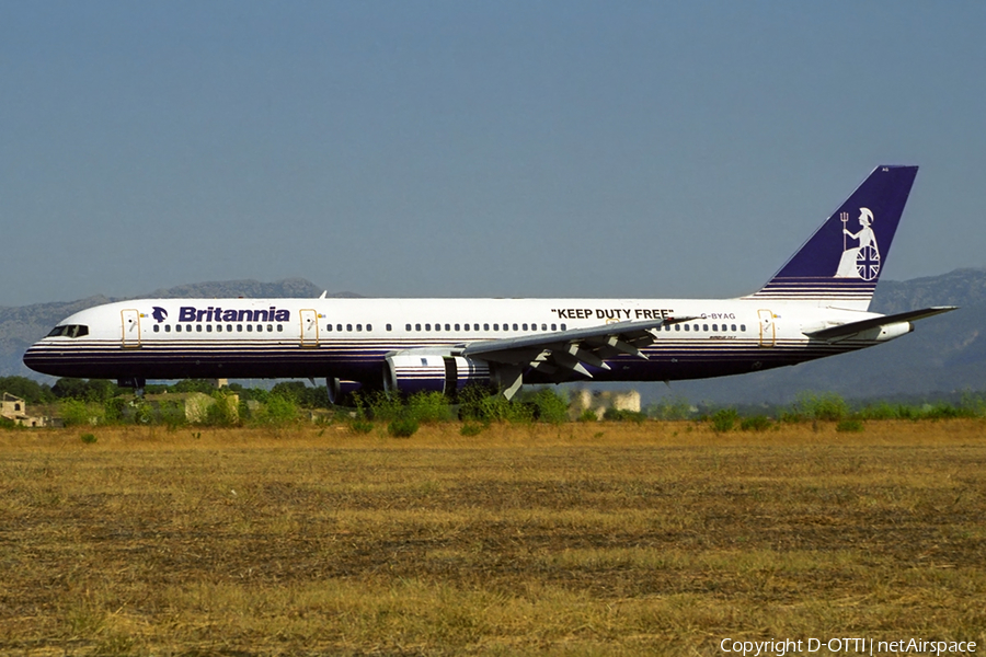 Britannia Airways Boeing 757-204 (G-BYAG) | Photo 355467
