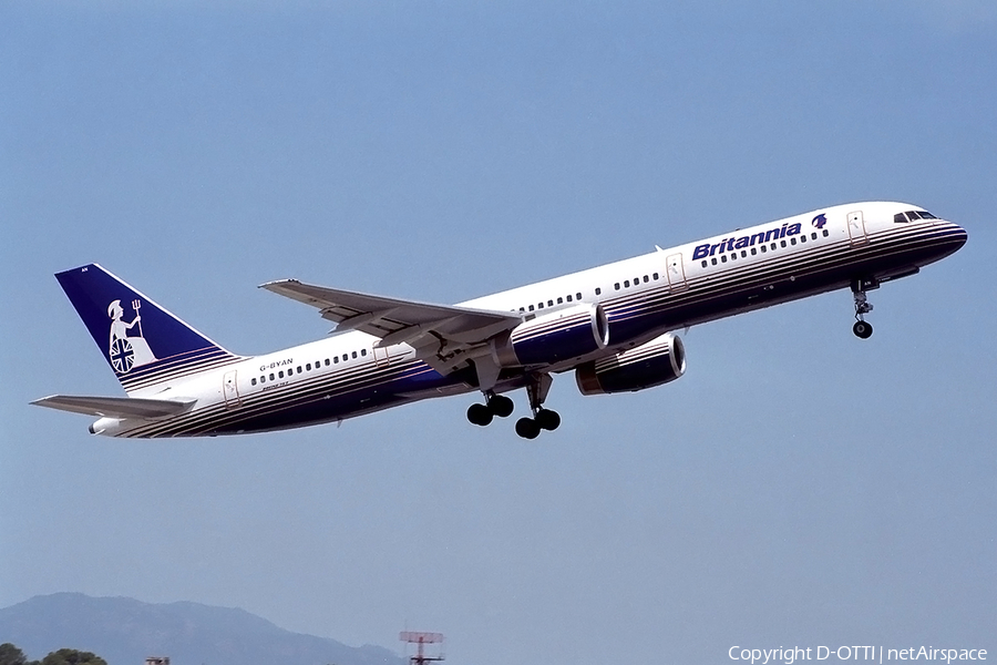 Britannia Airways Boeing 757-204 (G-BYAN) | Photo 143460