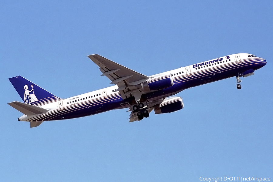 Britannia Airways Boeing 757-204 (G-BYAP) | Photo 143462