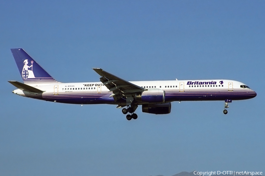 Britannia Airways Boeing 757-204 (G-BYAS) | Photo 372954