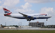 British Airways Boeing 747-436 (G-BYGB) at  Miami - International, United States