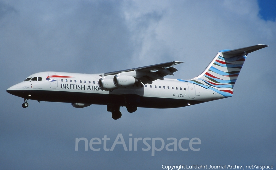 British Airways BAe Systems BAe-146-RJ100 (G-BZAT) | Photo 415936