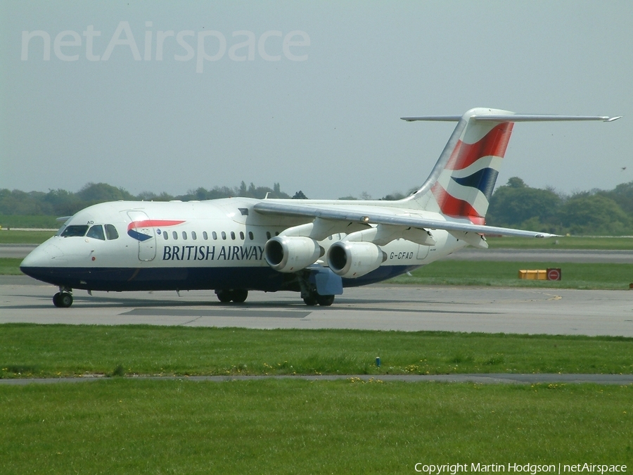British Airways (Citiexpress) BAe Systems BAe-146-RJ100 (G-CFAD) | Photo 6377
