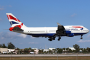 British Airways Boeing 747-436 (G-CIVA) at  Miami - International, United States