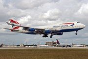 British Airways Boeing 747-436 (G-CIVD) at  Miami - International, United States