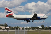 British Airways Boeing 747-436 (G-CIVD) at  Miami - International, United States