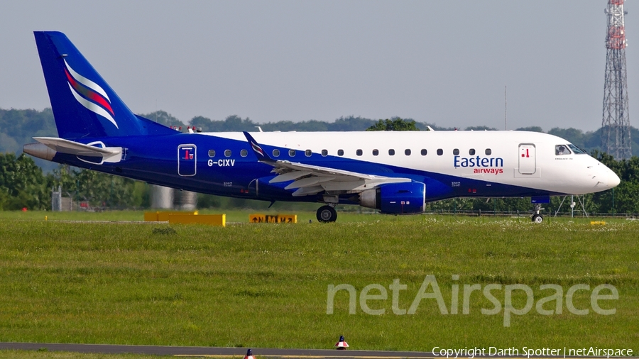 Eastern Airways Embraer ERJ-170LR (ERJ-170-100LR) (G-CIXV) | Photo 167312