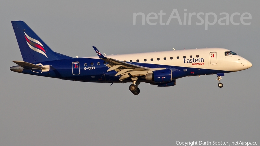 Eastern Airways Embraer ERJ-170LR (ERJ-170-100LR) (G-CIXV) | Photo 171304