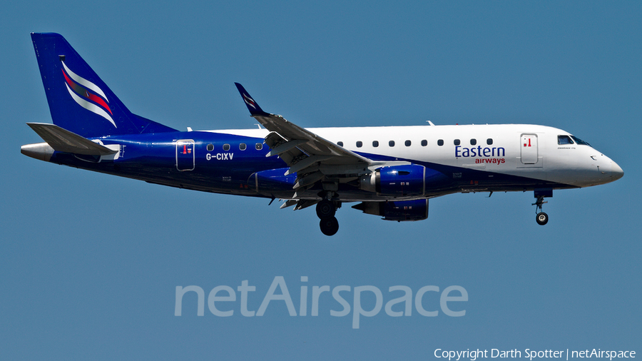 Eastern Airways Embraer ERJ-170LR (ERJ-170-100LR) (G-CIXV) | Photo 281563