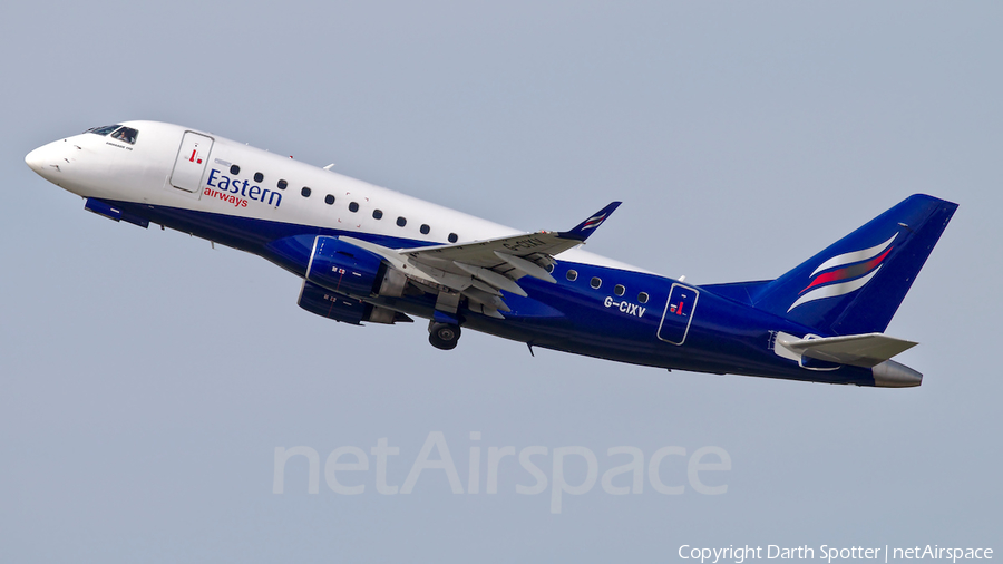 Eastern Airways Embraer ERJ-170LR (ERJ-170-100LR) (G-CIXV) | Photo 354356