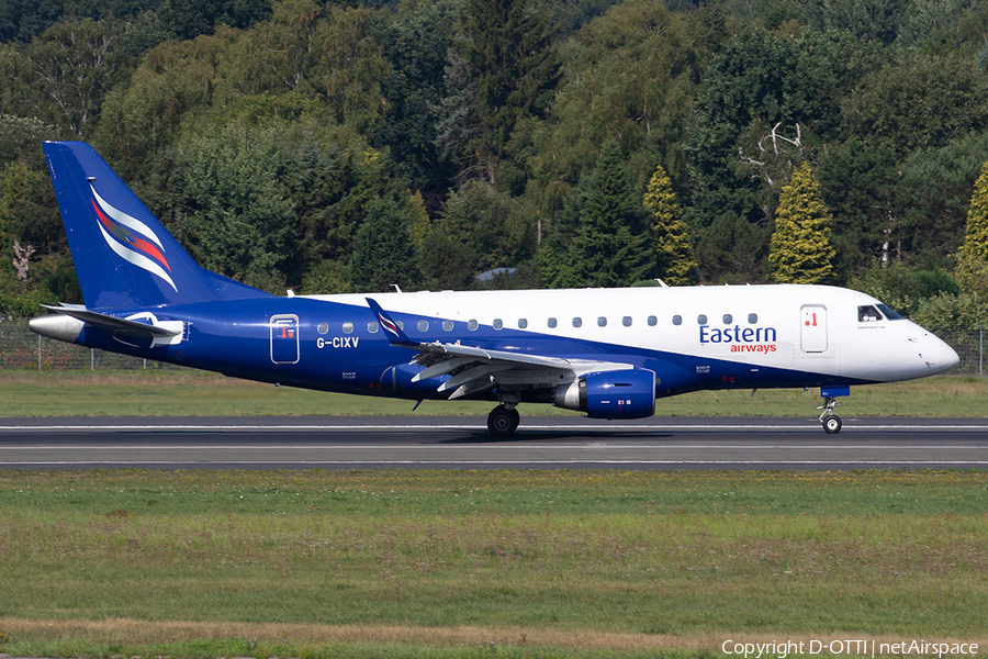 Eastern Airways Embraer ERJ-170LR (ERJ-170-100LR) (G-CIXV) | Photo 262773